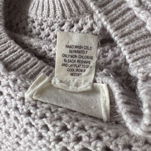Andrea Jovine Grey Open Weave Knit Sweater - Picture 7 of 9